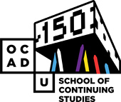 OCAD University 150 School of Continuing Studies logo
